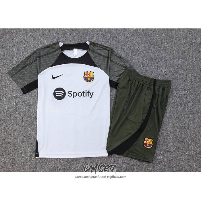 Chandal del Barcelona 2023-2024 Manga Corta Gris - Pantalon Corto